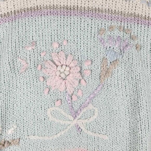 Vintage 80’s Grandmacore Sweater Small - Picture 3 of 6